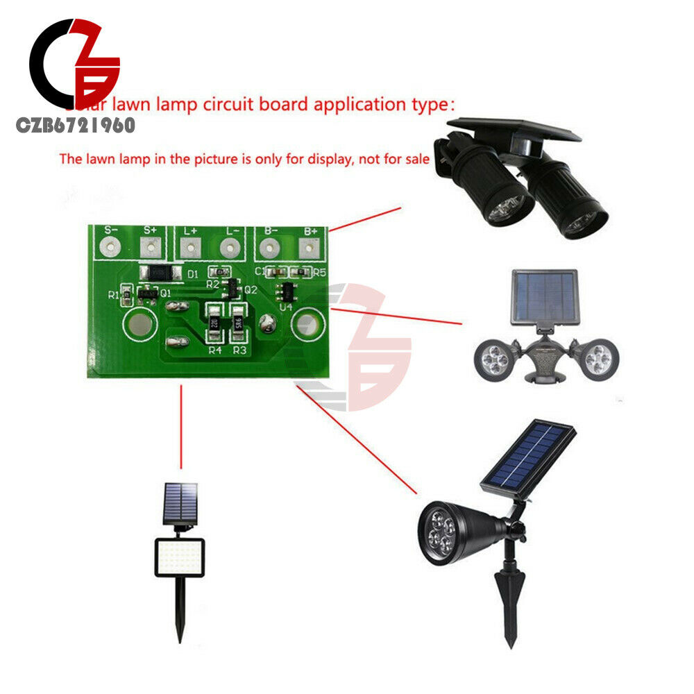 Solar Lamp Panel Board Night Light LED Lamp Control Switch Photoinduction 3.7V