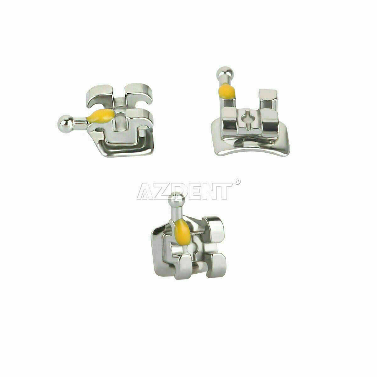 50 X Dental Orthodontics Brackets Braces Mini MBT Slot.018 Hooks 3-4-5 AZDENT