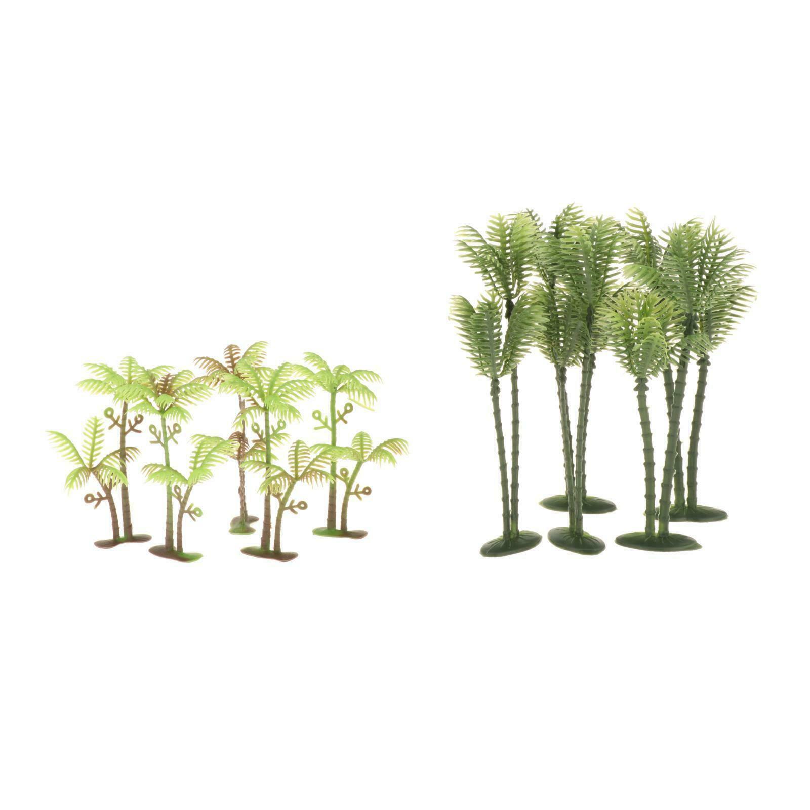 DIY Coconut Trees Railway Train Street 1/75 1/150 Scenery Trees OO N Gauge