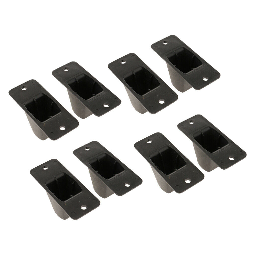 8pcs Replacement Plastic Luggage Stud Feet Pad Black for Any Bags Kit Fashion