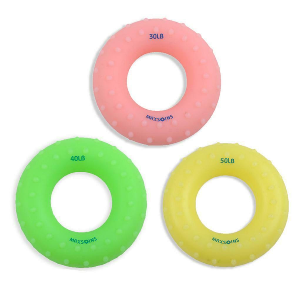 Finger Gripper Strengthener Hand Grip Exerciser Ring 30LB Pink