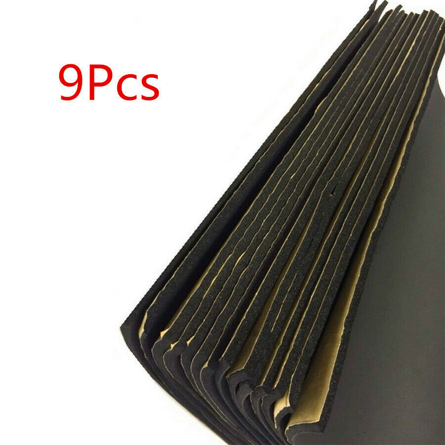 9 Sheets 6mm Car Sound Proofing Deadener Heat Noise Insulation Closed Cell Foam