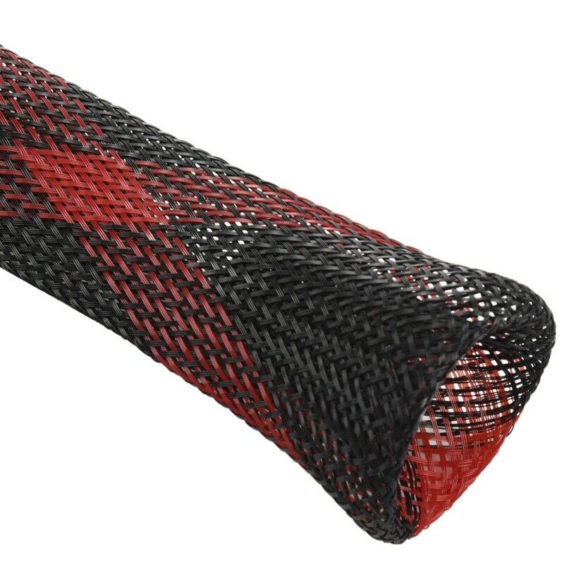 Fishing Rod Cover Rod Braided Strap Reel Cover Glove Protector (Black red) E4Z9