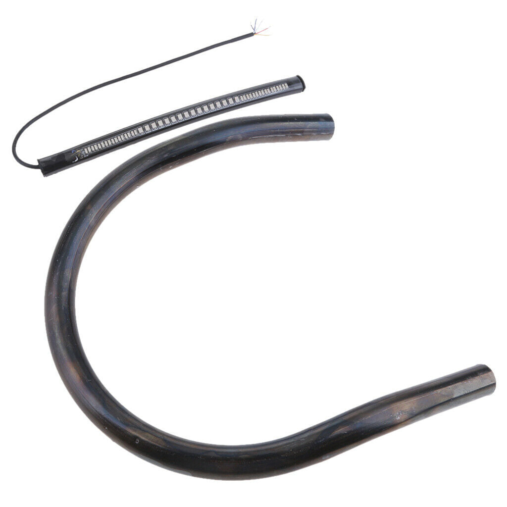 Cafe Racer Seat Frame Hoop Loop End LED Light for Yamaha BMW  Upswept 230mm