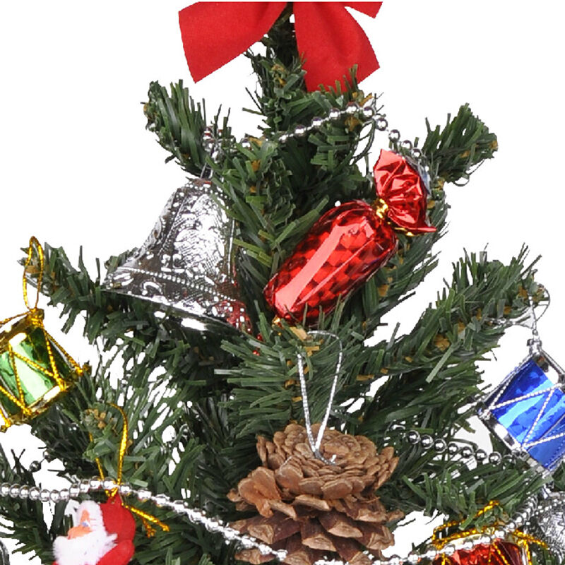 Cute Christmas Candy Mini Tree Ornaments Home Decoration 12pcs BDAU