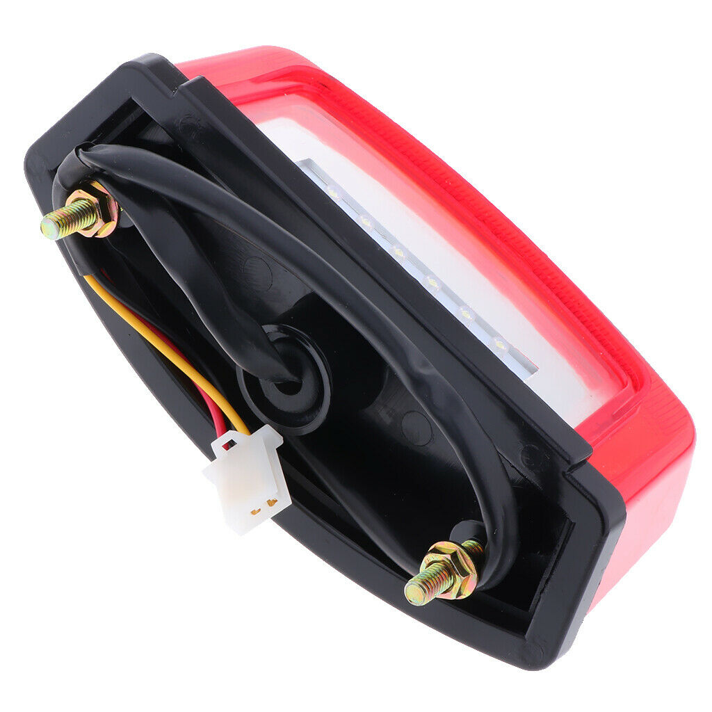 Motorcycle LED License Brake Tail Light Turn Signals For ATV Dirt Bike Buggy
