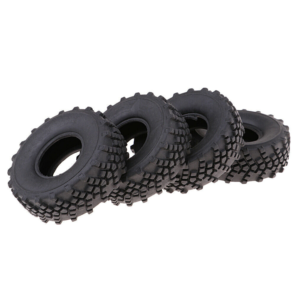 Set Rubber Tire Tyres Replacement for WPL 1:16th RC Electric  Truck