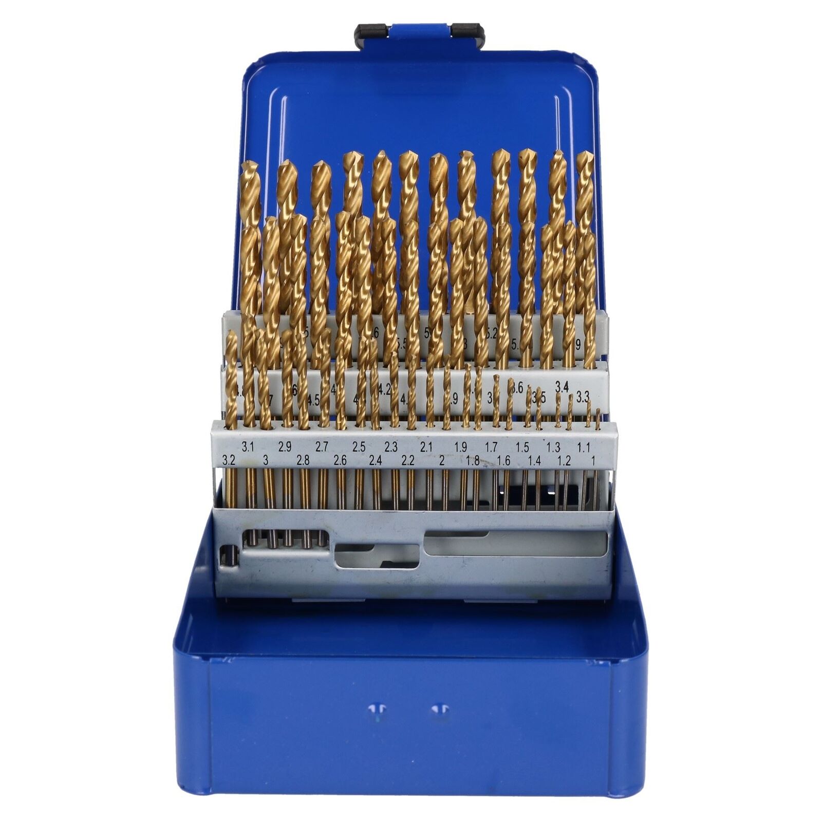 51pc Engineers Fractional Drill Bit Set HSS Hardened 1-6mm in 0.1mm Increments