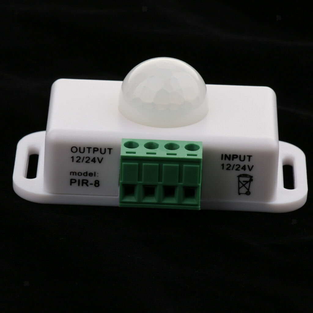 DC 12V 24V PIR Motion Sensor Switch for LED Light Lamps, LED Strip Lights