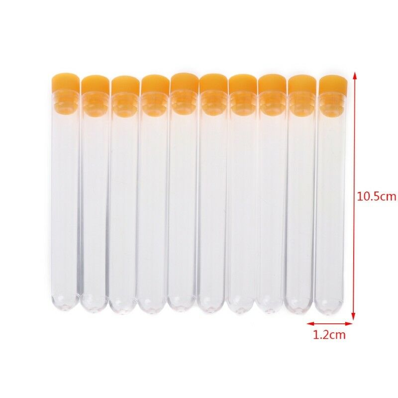10x Transparent Knitting Sewing Felting Needle Bottle Plastic Storage Container