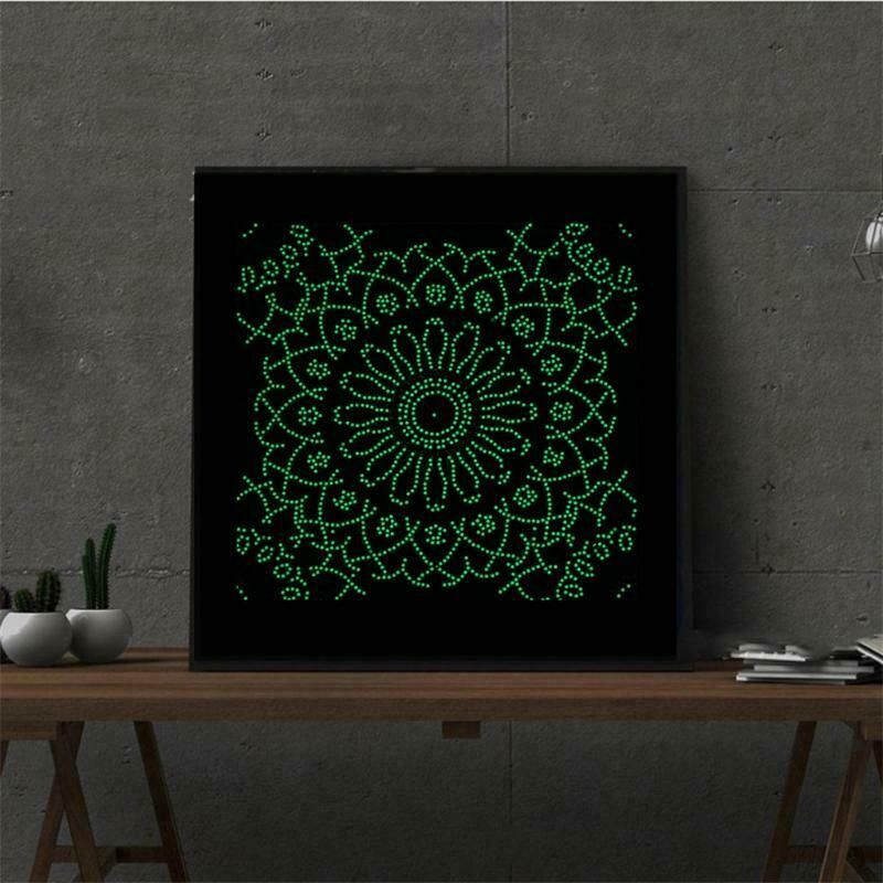 Mandalas DIY Special Shape 5D Luminous Diamond Painting Kits Home Wall Decor
