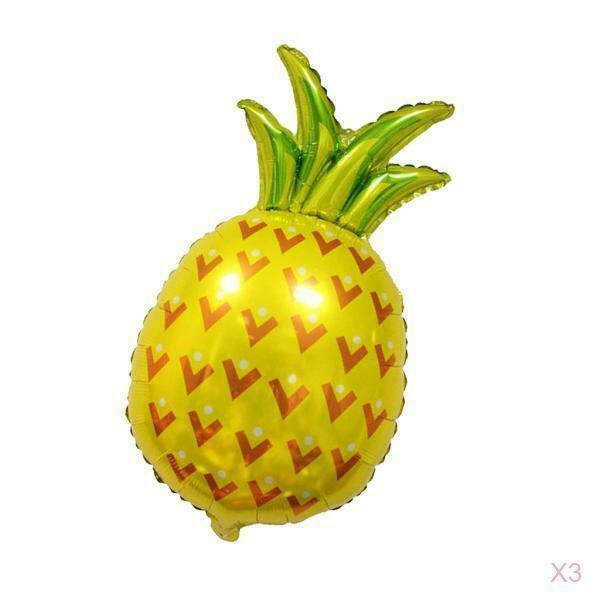 Pack of 3pcs Pineapple Helium Balloon,Flamingo Party Decorations, Hawaii Luau