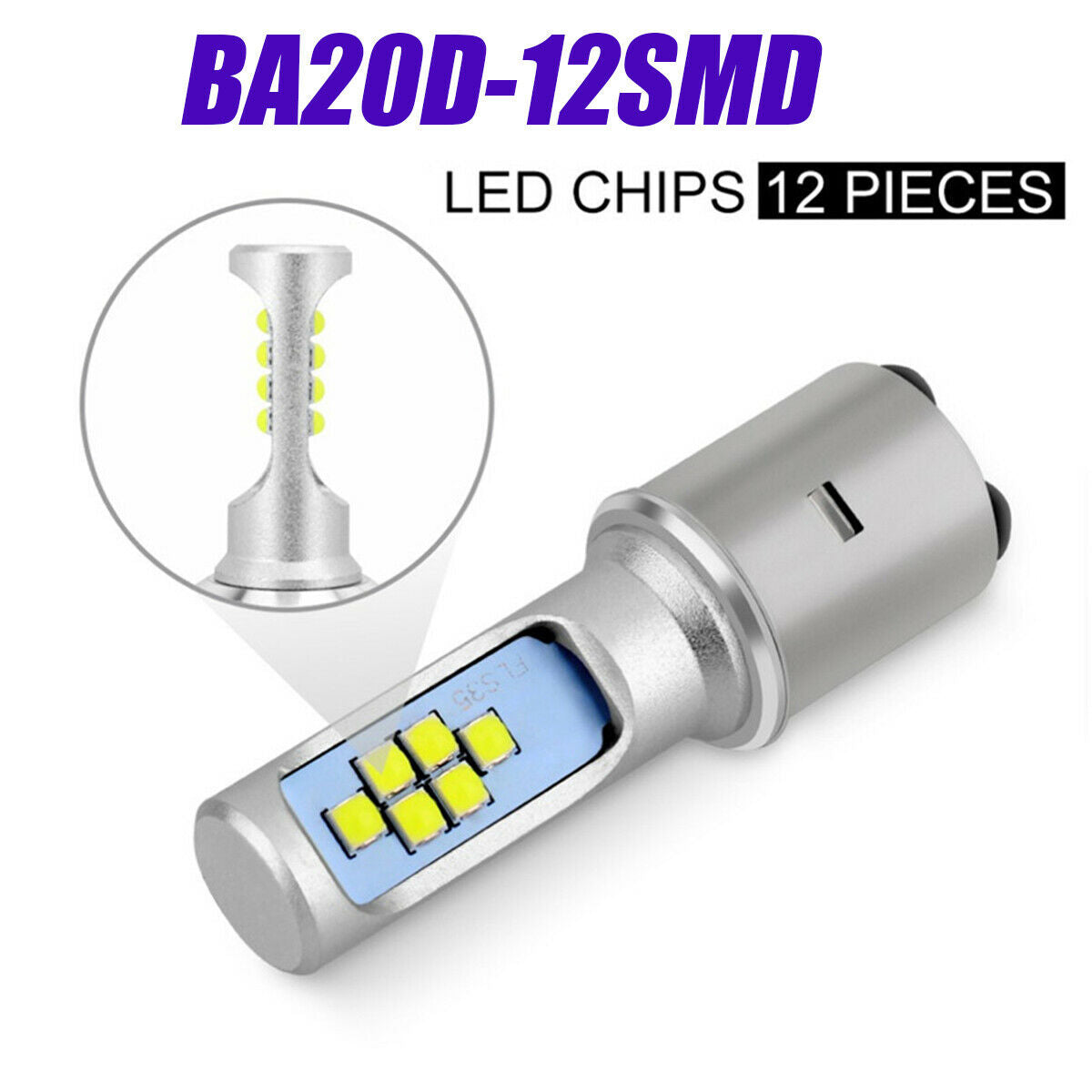 36W BA20D Motorcycle Led Headlight Fog Light DRL Hi/ Lo  Beam car truck Scooter