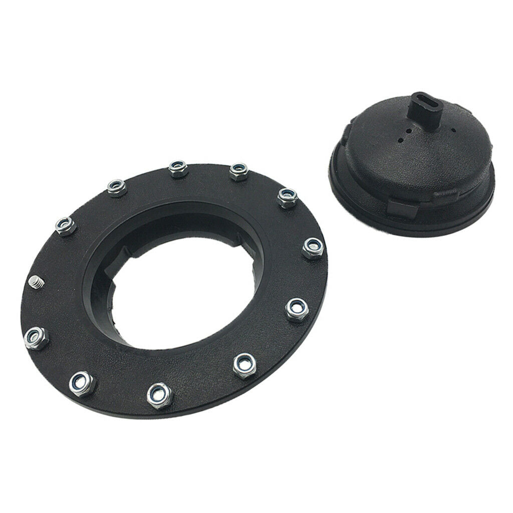 Universal Black Car Fuel Tank  + Filler Plate + Fitting Set