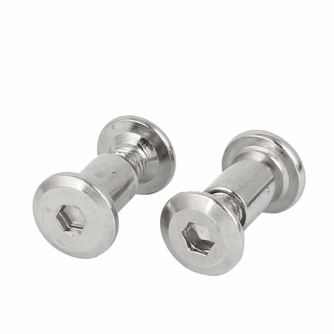 Metal Hex Socket Countersunk Screw Bolts Barrel Nuts Fasteners 6mmx10mm 10pcs