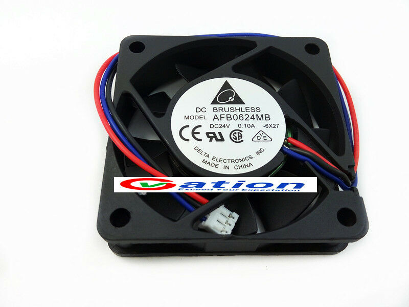 For 1pc DELTA AFB0624MB fan 60*60*15mm 24V 0.10A 3pin