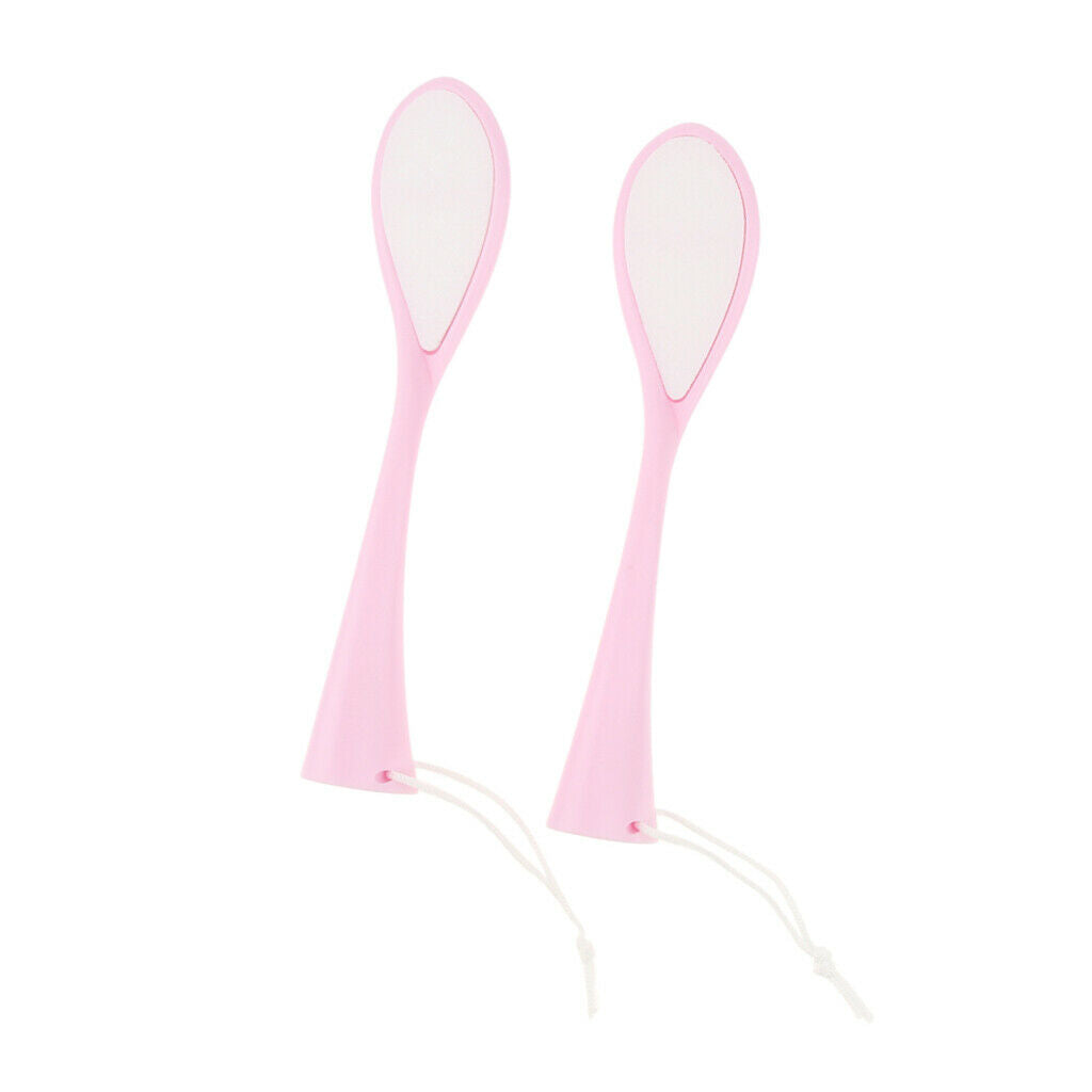 2 Pcs Foot Files Double Sided Foot Rasps Hard Deed Skin Callus Remover - Pink,