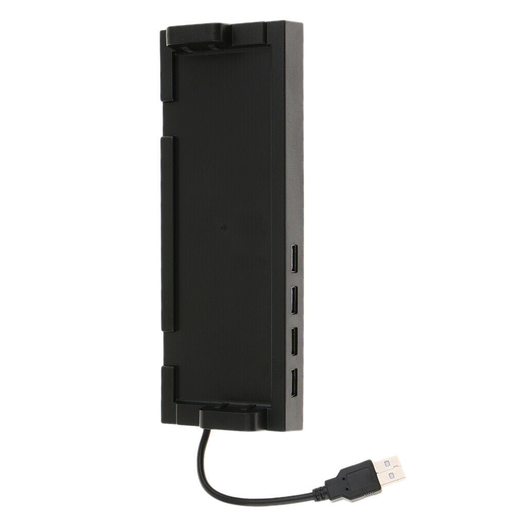 USB 2.0 Hub Dock Vertical Stand 4-Port Desktop USB Hub Charging