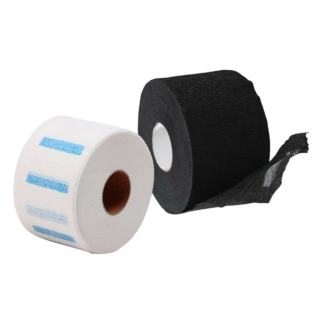 2x Neck Ruffle Roll Paper Pro Neck Covering Haircut Collar Hair Salon Accs