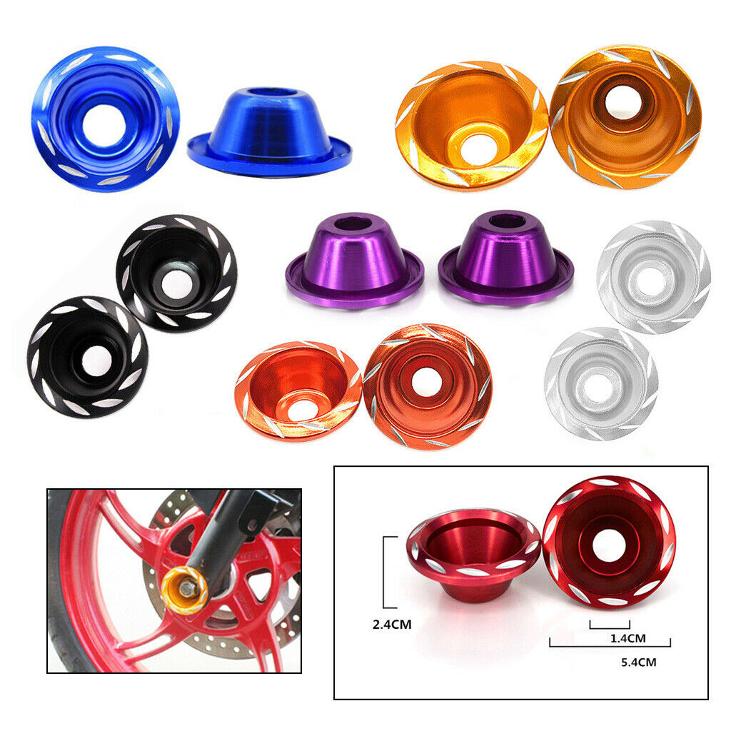 Motorcycle Front Fork Decoration Cup Wheel Drop Resistance Holder  Black