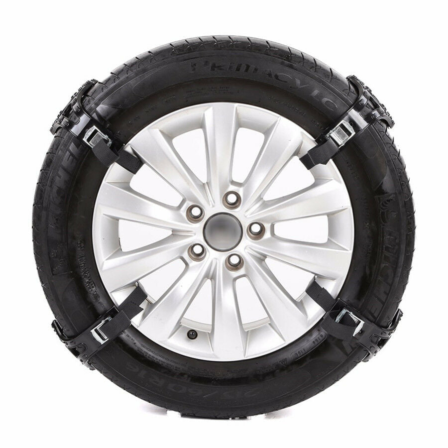 Car Truck Tire Wheel Safety Snow Winter Chain Belt Anti-Skid Black/Yellow Random