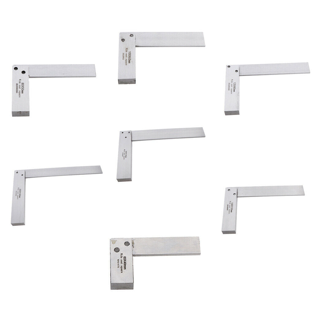 90 Deg Right Angle Steel Machinist Wide Seat Square Precision Woodworking DIY