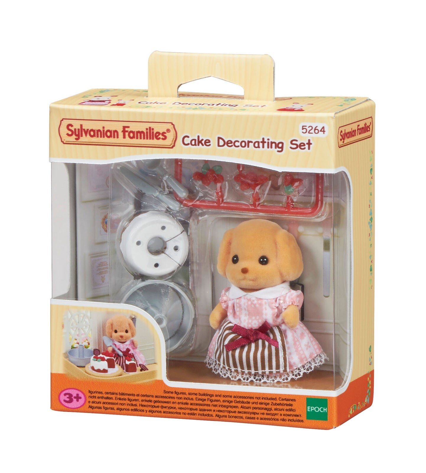 New! 5264 Sylvanian Families Cake Decorating Set Poodle Girl & Accessories 3+