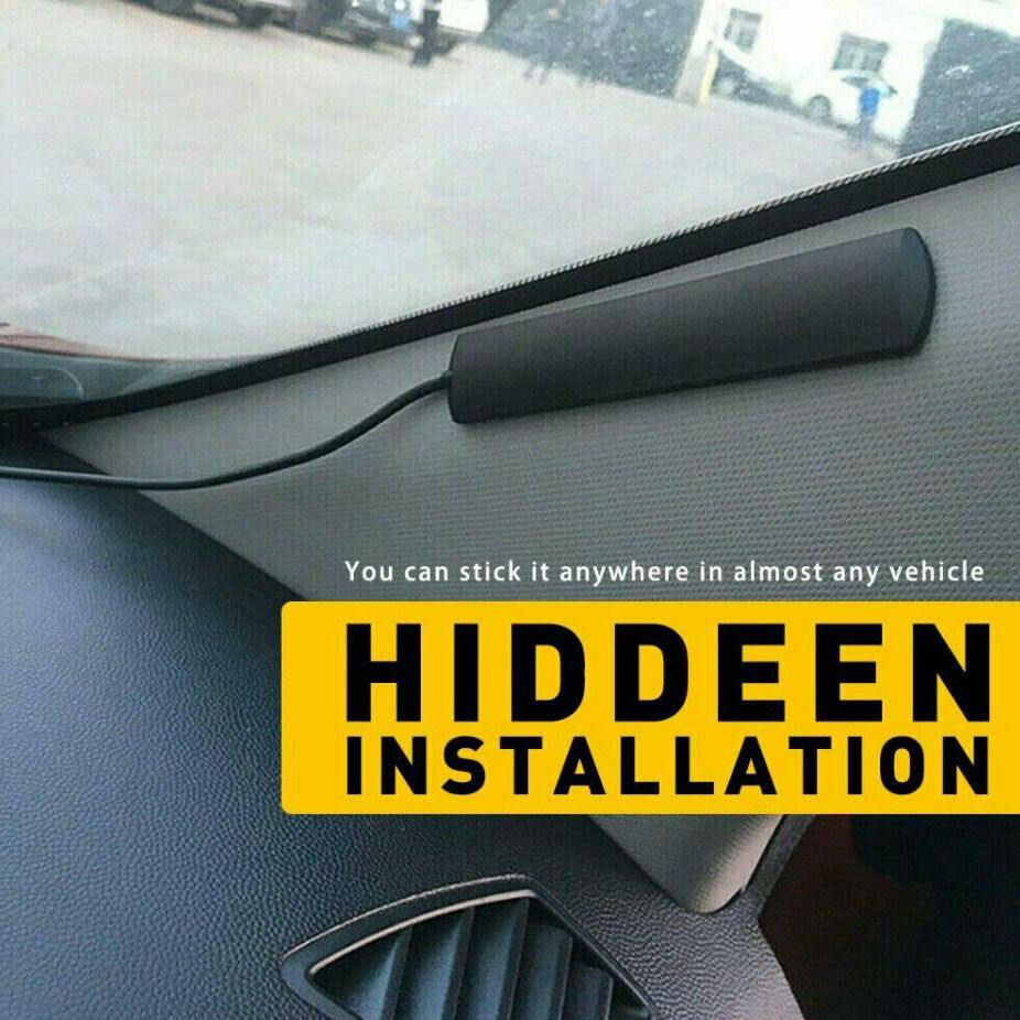 Universal Car Hidden Amplified Antenna Kit Electronic Stereo AM/FM Radio