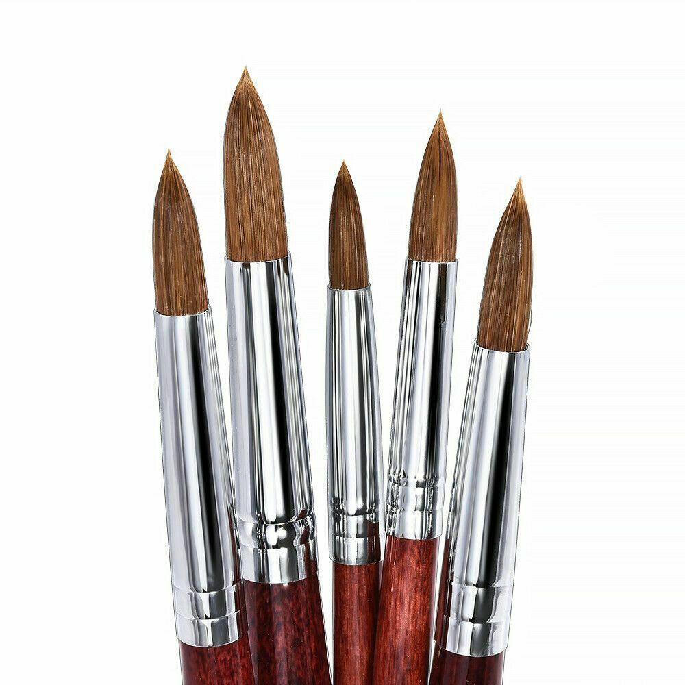 Handle Nail Painting Brush Acrylic Nail Art Brush Flower Drawing Pen Sable Hair