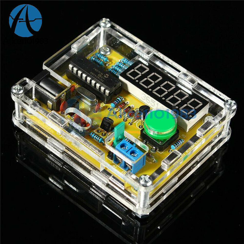 1Hz-50MHz Crystal Oscillator Tester Frequency Counter Meter DIY Kits + Case