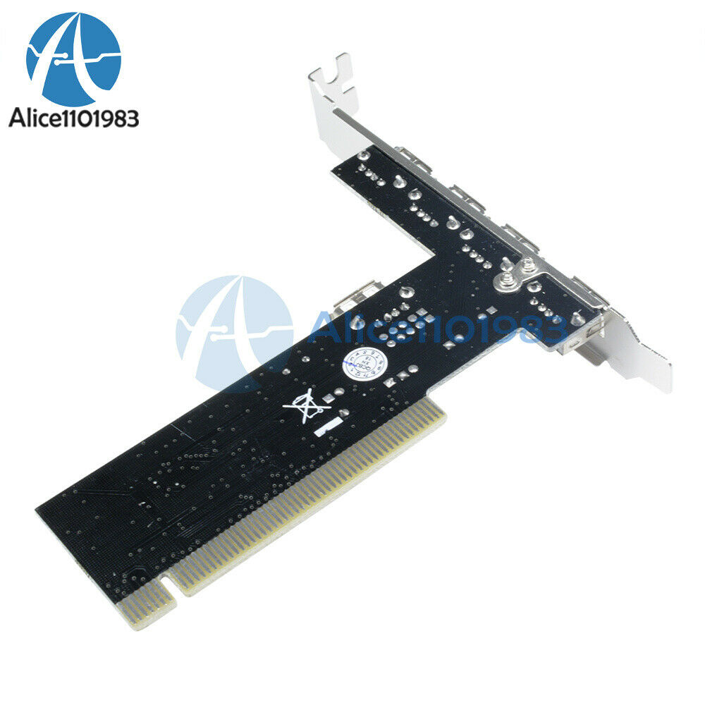 New High Speed 480Mbps 5 Port USB 2.0 PCI Hub Card Controller Adapter Module