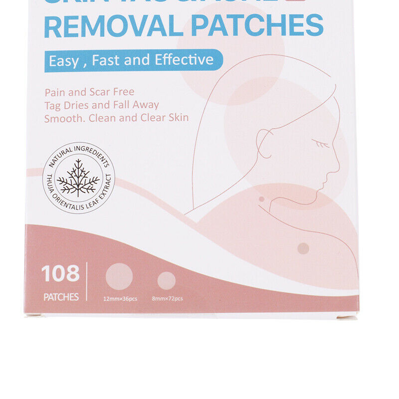 108pcs Skin Tag Remover Patch Hydrocolloid Acne Pimples Moles Zits WartsB CH SJ