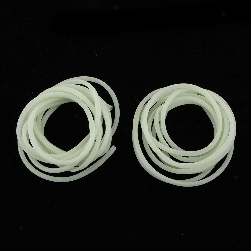 2pcs Fishing Light Tube Tubing Glow In Dark Saltwater Fishing Rig Lures