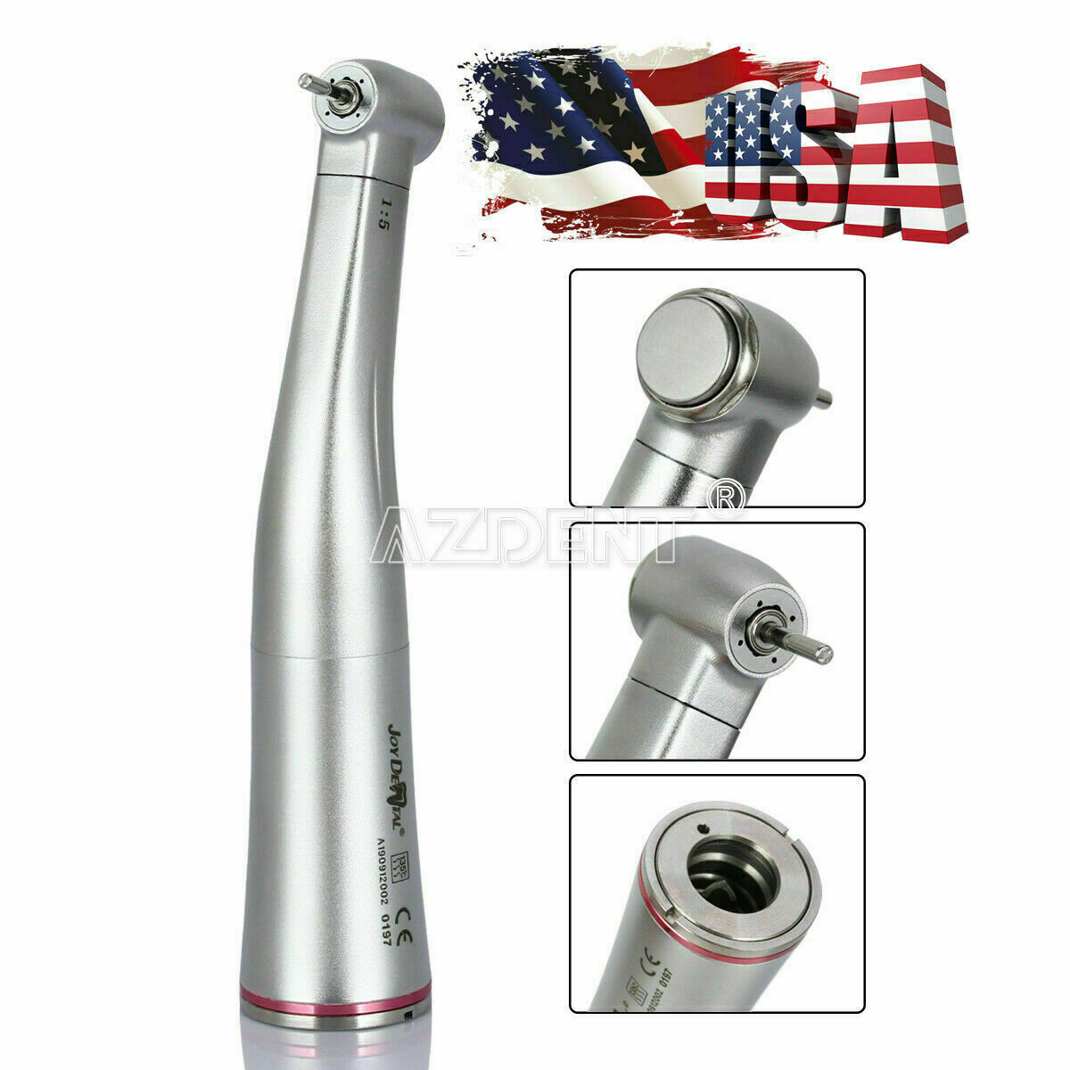 Dental Low SpeedContra Angle 1:5 Increasing fit E-type Motor Internal 4Way Spray