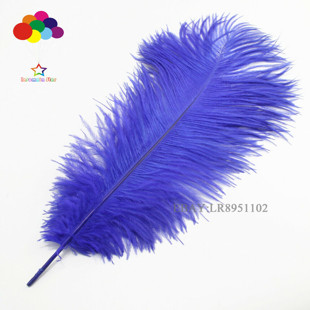 100pcs Royal 6-8 inch ostrich feather plume for wedding centerpiece decor party