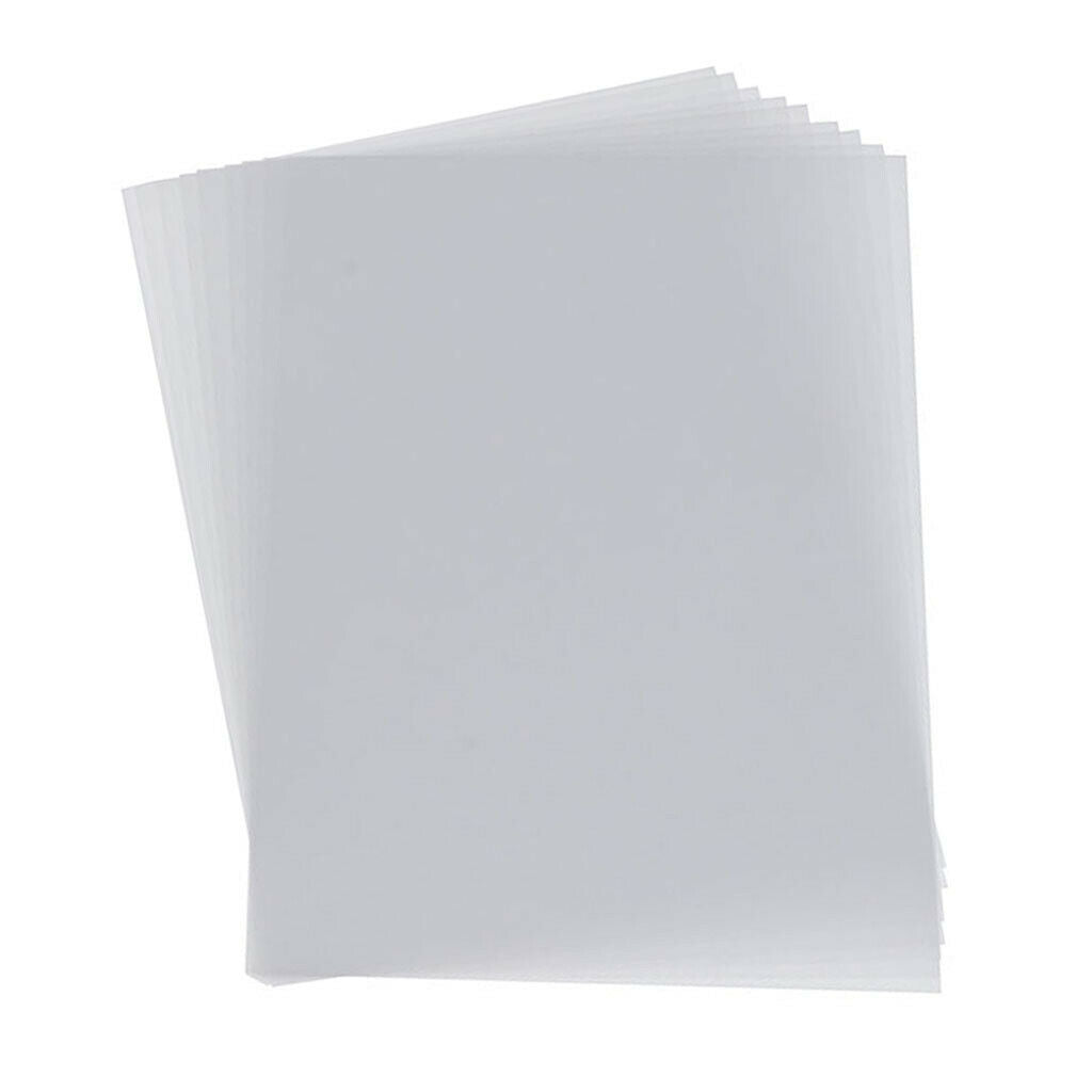 10pcs Heat Shrink Plastic Sheets Pack, Blank Shrinky Art Paper Film, Heat Shrink