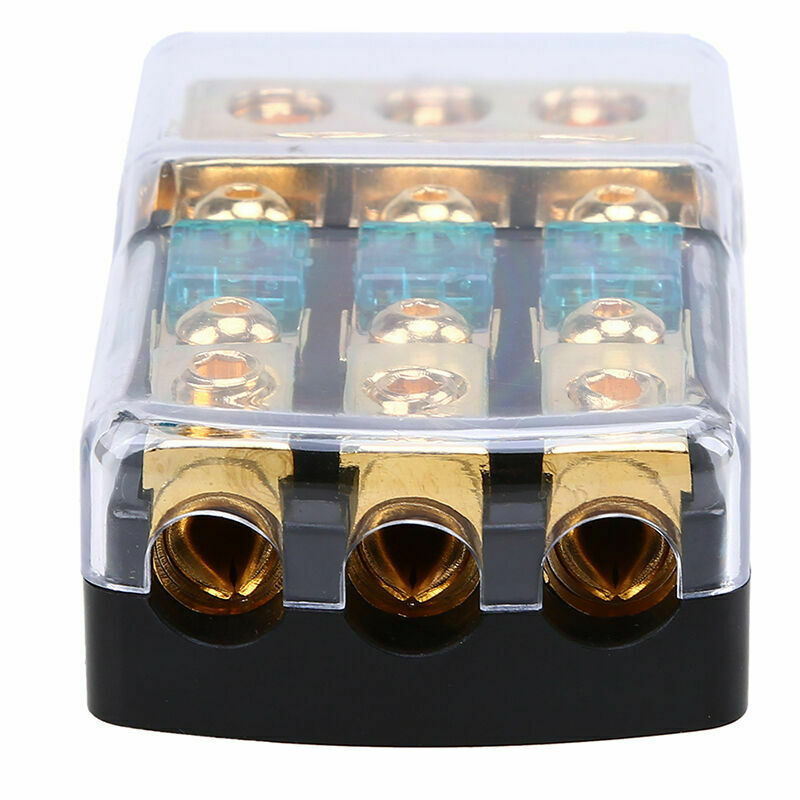 Universal 1 Way In 3 Way Out Style Fuse Holder Fuseholder Box AT Audio Part Tool
