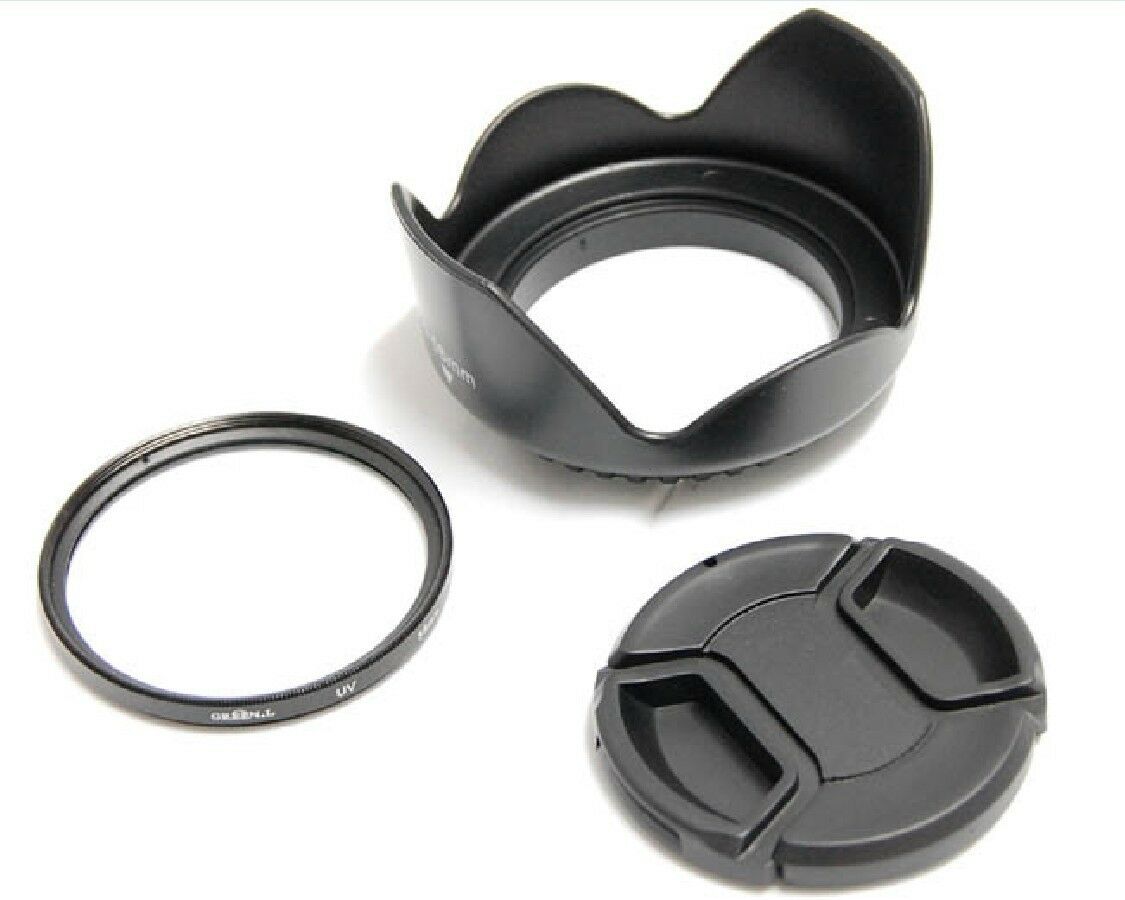 77mm Lens Hood Cap UV Filter For Canon EF 24-105mm f4.0L IS USM