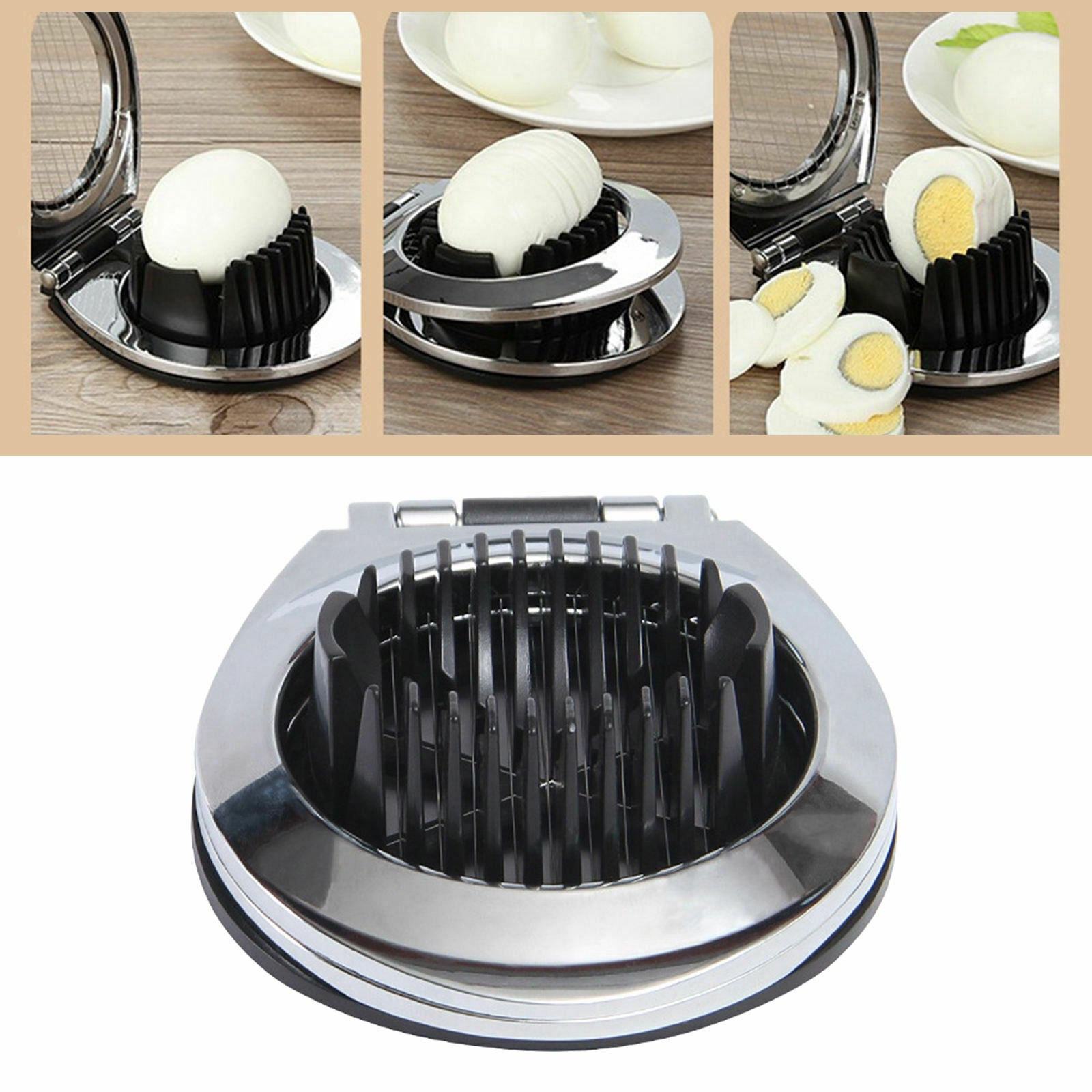Egg Slicer Stainless Steel Cutting Wires Egg Divider for Household Tools