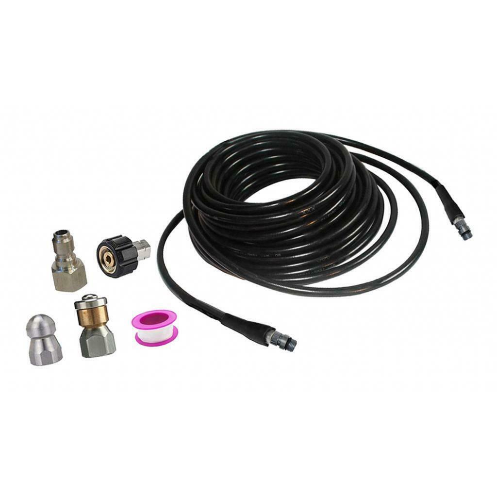 Pressure Washer Sewer Cleaning Jetter Quick Connector Set Anti-Explosion 15m