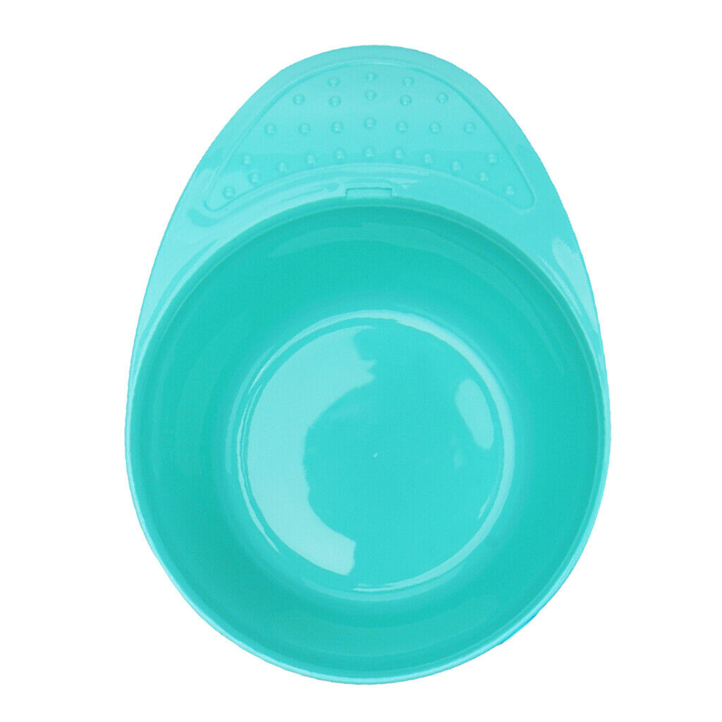 Salon Hairdressing Hair Coloring Dyeing Mixing Bowl Tint Bowl with Handle Cyan
