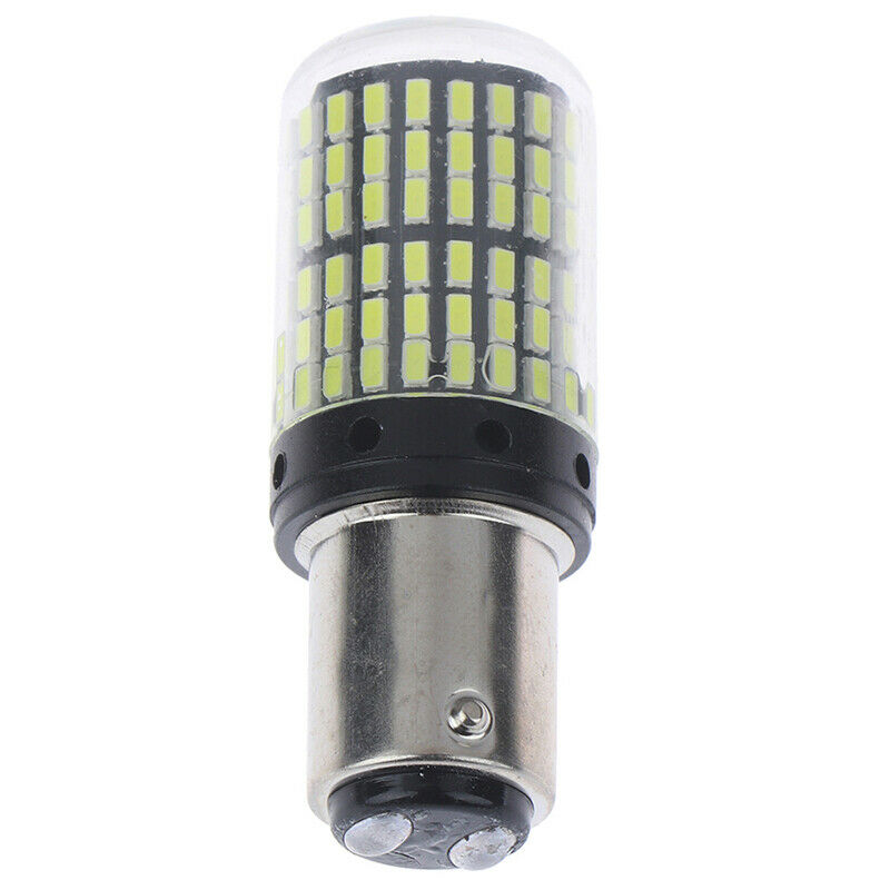 1Pc 1157 LED White Canbus 3014 144-SMD Car Turn Signal Brake Light No FlashSJCA