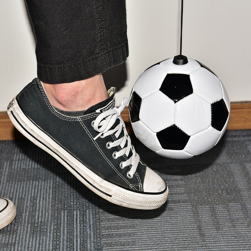 1pc Football Training Kick Soccer Ball With String Kids Beginner Practice Bal.DD