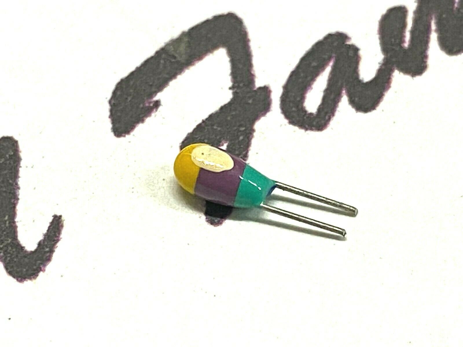 20pcs - 4.7uF 16V Color Code Dipped Capacitor - JAPAN NOS