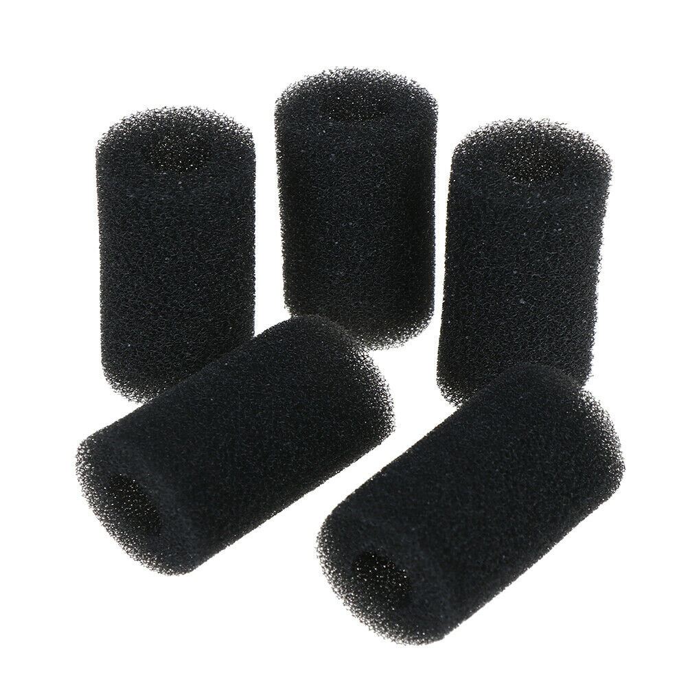 5x Sponge Aquarium Filter Protector Cover For Fish Tank Inlet Pond Black F.l8