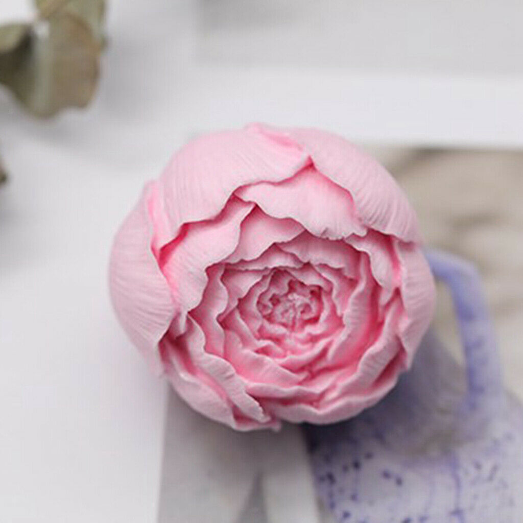 Fashion Peony Mold Silcone Mould Candle Mold Car Aromatherapy Making Mold