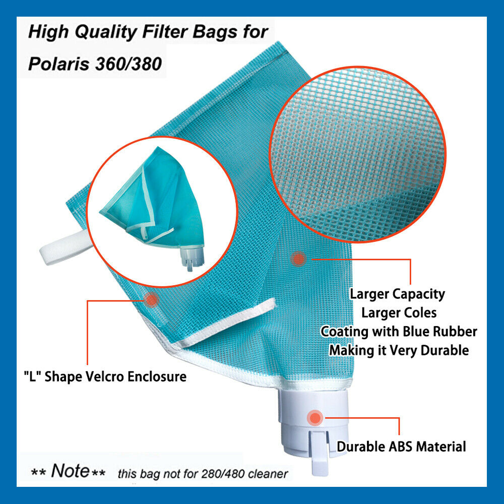 The cleaner is suitable for Polaris 360,380 vacuum sweep leaf bag 9-100-1012