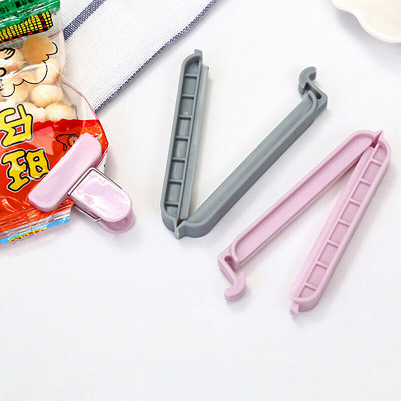 12X Plastic Bag Clips Food Storage Sealing Pegs Kitchen Seal Bag Bread Cereal HN