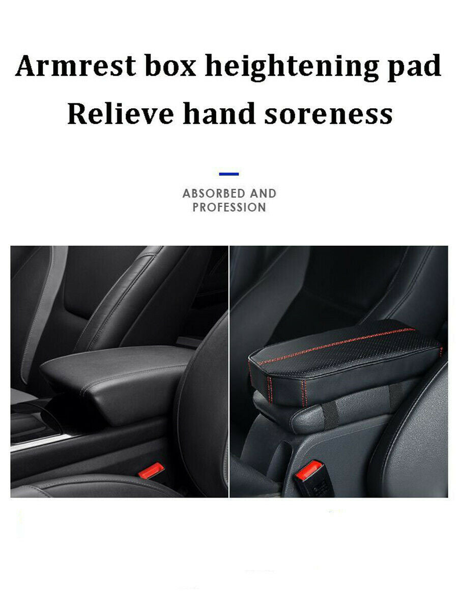 1 Pcs Breathable PU+ Memory Foam Filling Car Center Armrest Heighten Pad Cushion