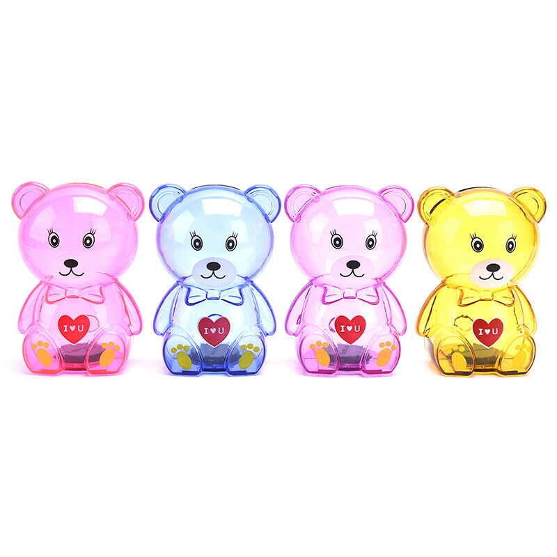 Cartoon Bear Money Boxes Kid Student Piggy Bank Transparent style Saving .l8